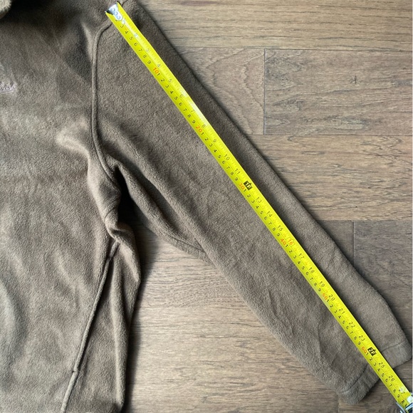 Men’s Woolrich Light Brown Fleece Jacket with Full-Zip-Size XL - Picture 7 of 9